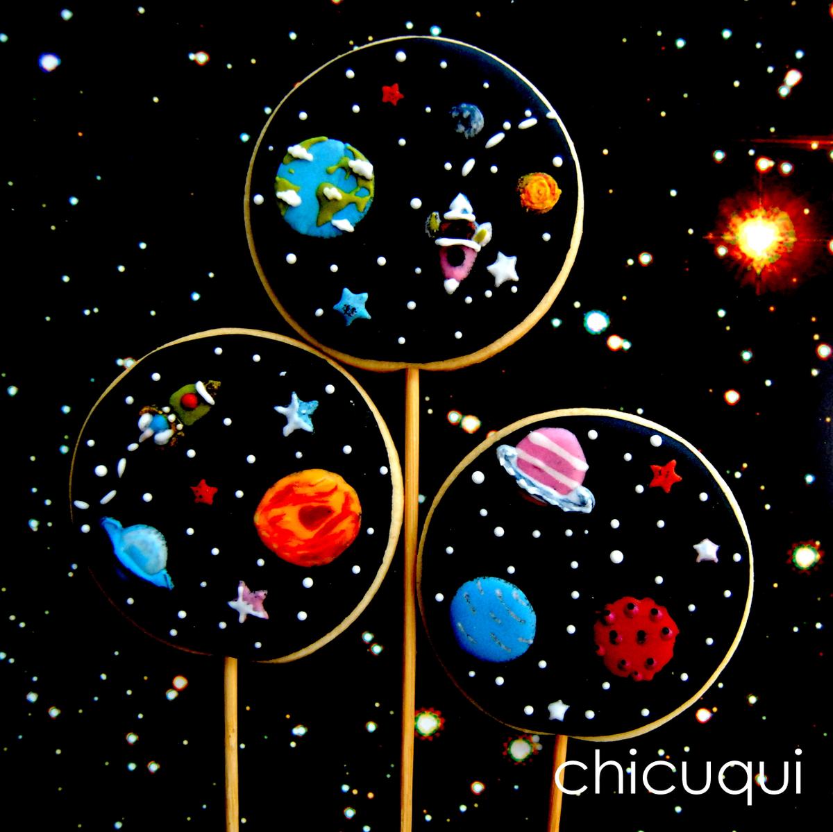 el espacio en galletas decoradas chicuqui.com