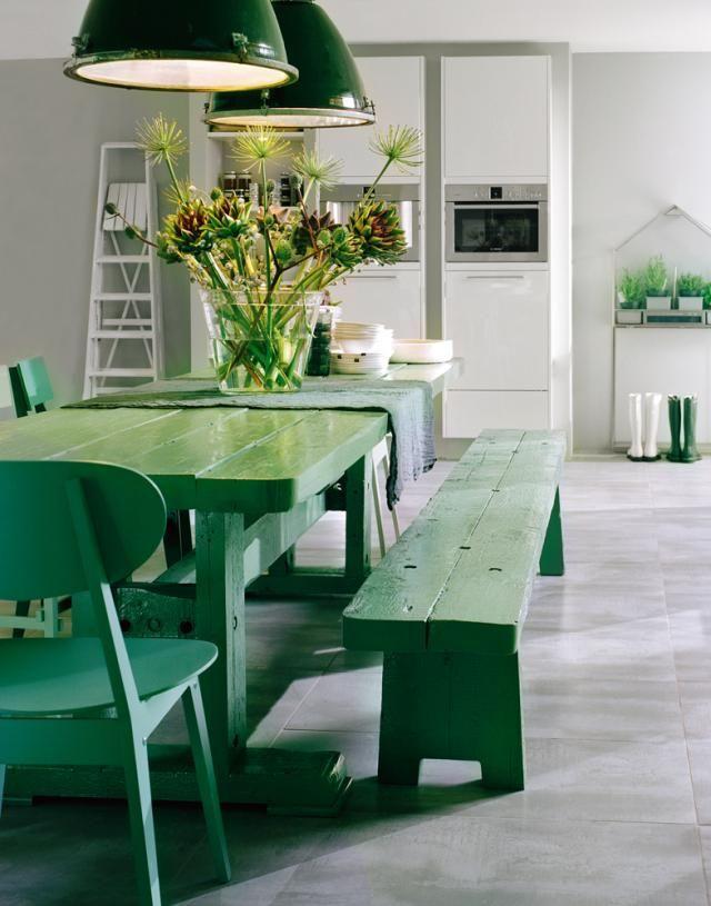 Ideas para decorar con el color verde