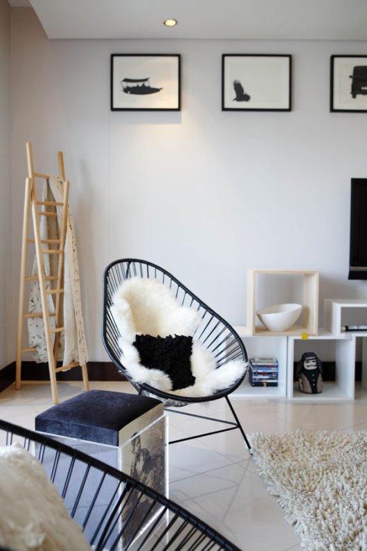 Silla acapulco en estilo nórdico