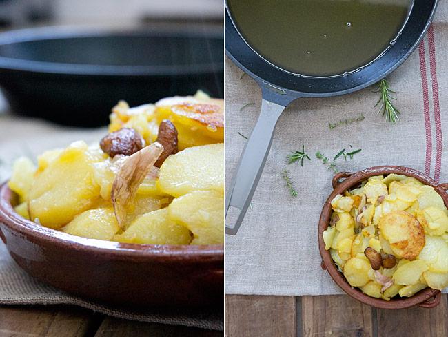 cómo hacer patatas al montón , patatas al pelotón o papas a lo pobre