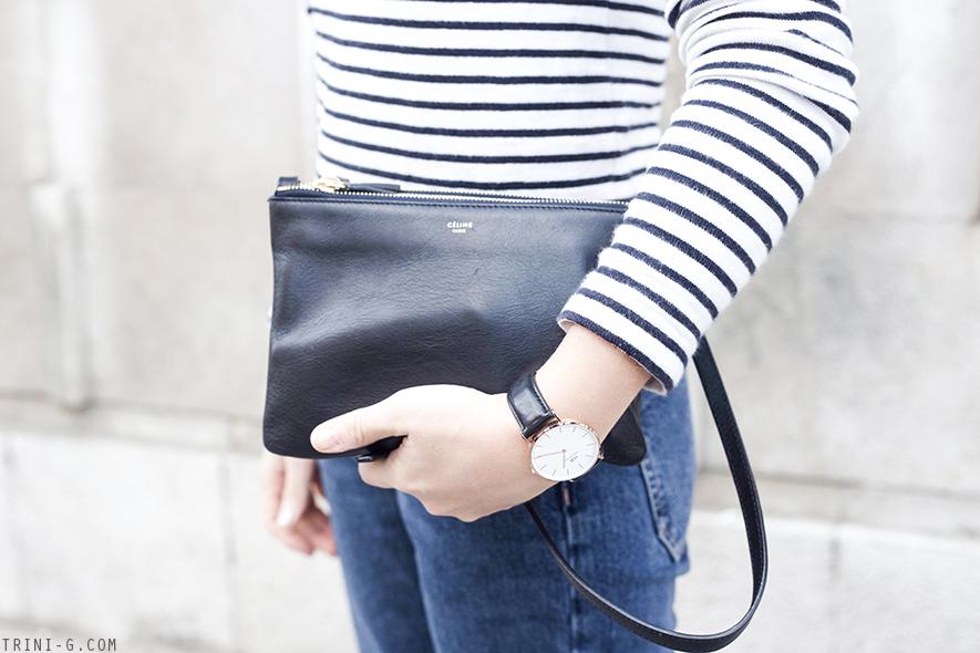 Trini | Céline trio bag Daniel Wellington watch