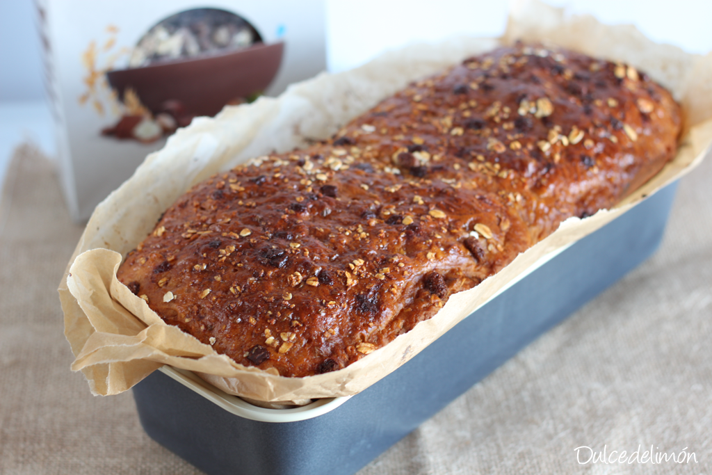 Pan de muesli de chocolate