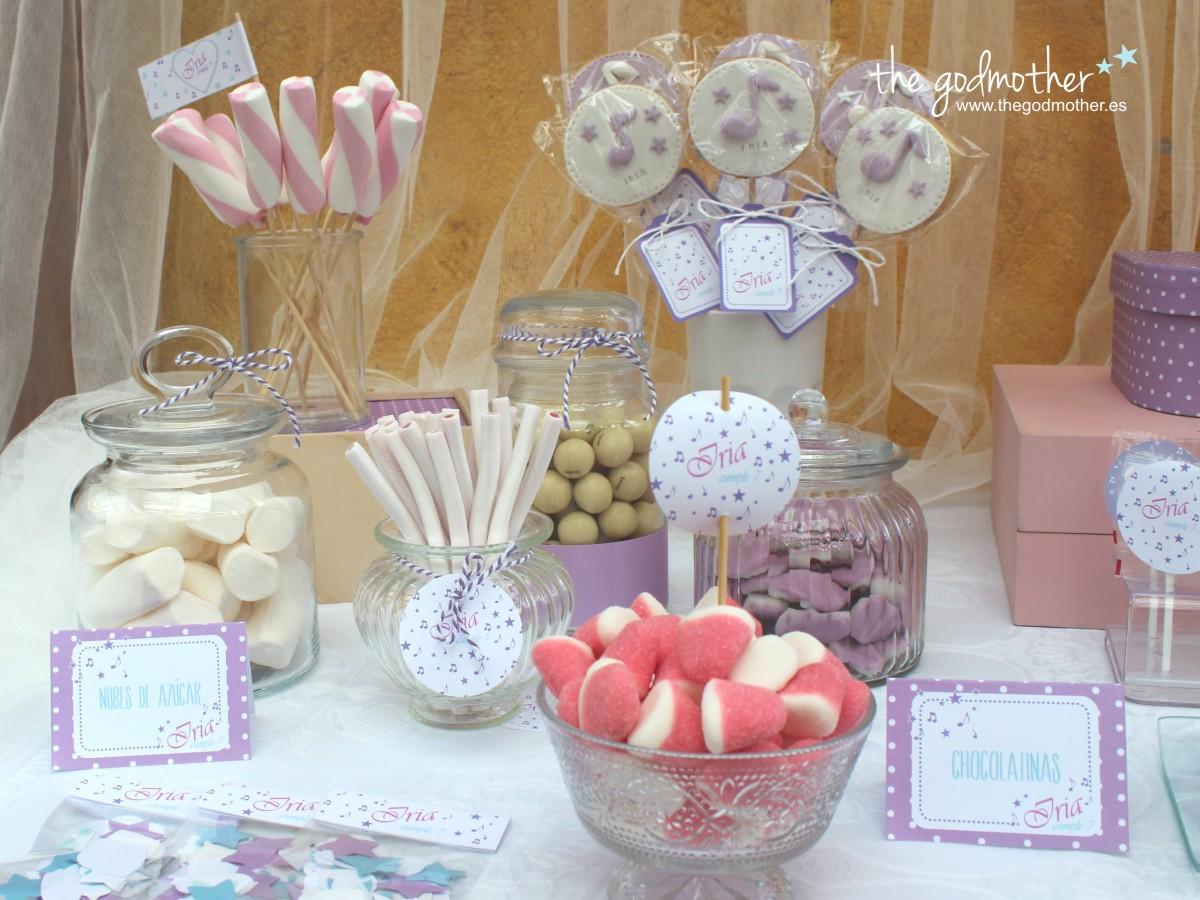 MESA DULCE VIOLETTA - CUMPLEAÑOS TEMÁTICO VIOLETTA - MESA DULCE EN VIOLETA Y BLANCO - MESA DULCE TEMATICA MUSICA- CUMPLEAÑOS VIOLETTA 3