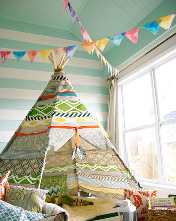 teepee-tipi decoración infantil