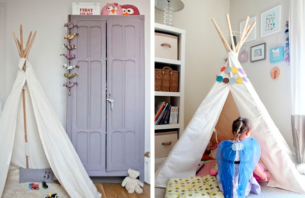 teepee-tipi decoración infantil