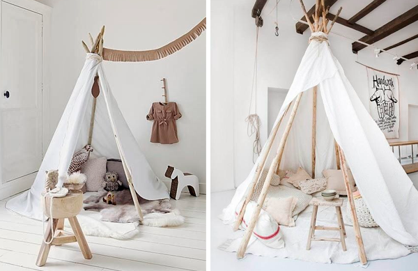 teepee-tipi decoración infantil