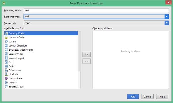 Directorio Xml En Android Studio