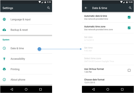 Subscreens En Los Ajustes De Android