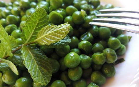 guisantes a la menta para adelgazar
