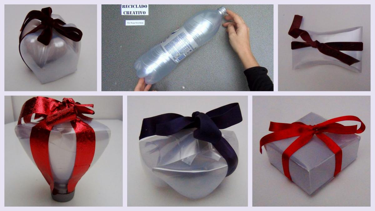 Cómo hacer cajas de regalo con una botella de pepsi reciclada