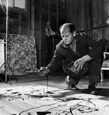 pollock action-painting.