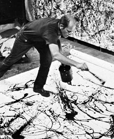 pollock action-painting