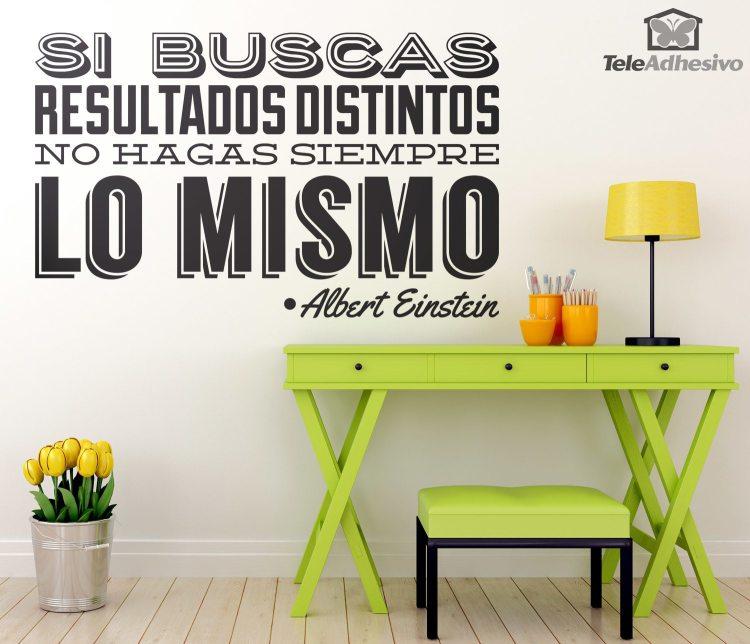 Vinilo con frase de Albert Einstein