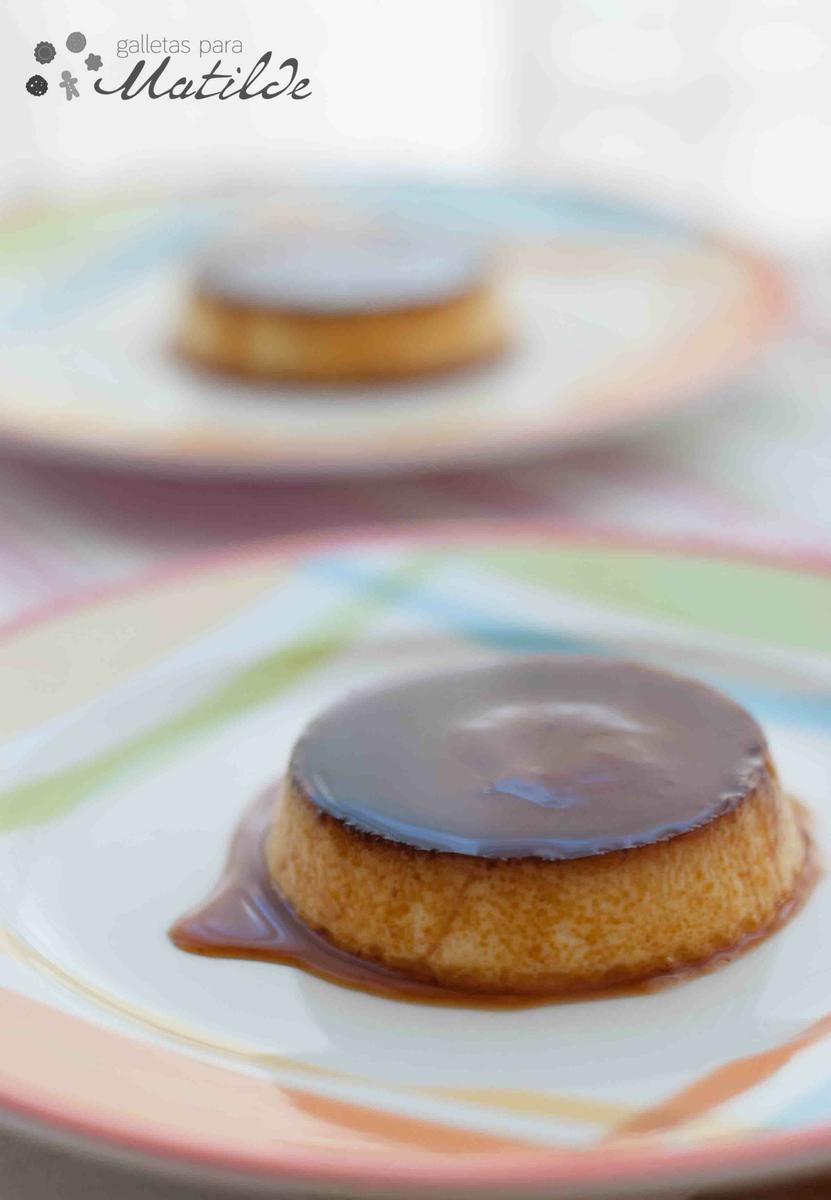 Flan de huevo y yogur de vainilla