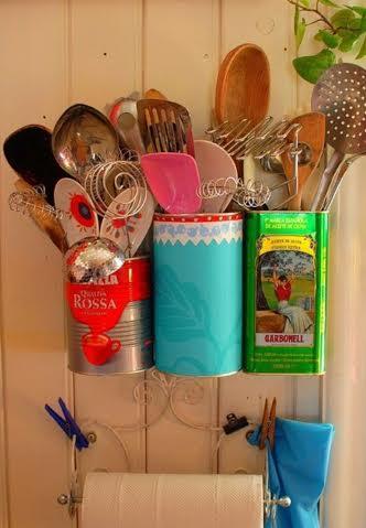 Viejas latas con encanto.