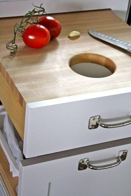 Tabla con acceso a la papelera, instrucciones.