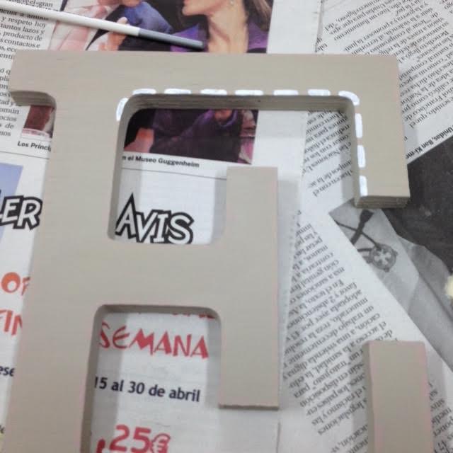 pintamos los pespuntes de la letra E