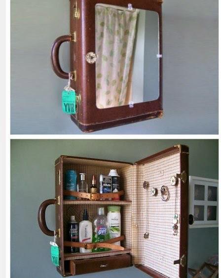 DIY de almacenaje reciclado con maletín