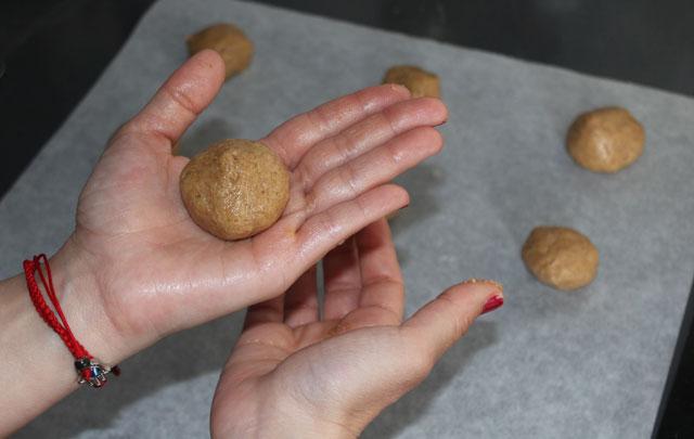 tamaño aproximado de la bola de masa