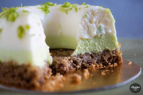 postre de queso y lima