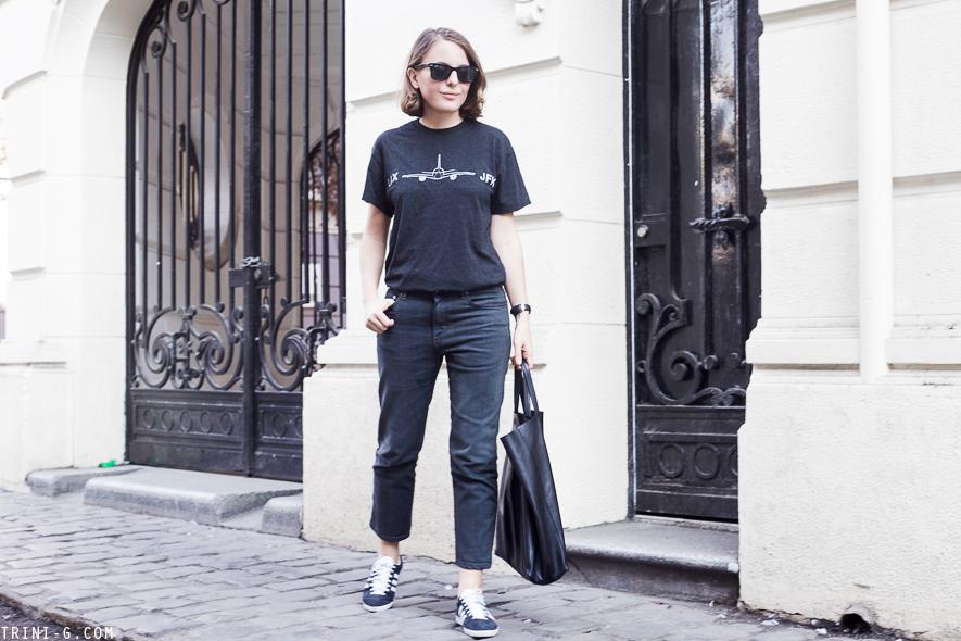 Trini | Acne Studios pop jeans Adidas Gazelle sneakers