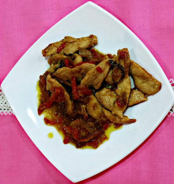  Pollo con verduras y soja