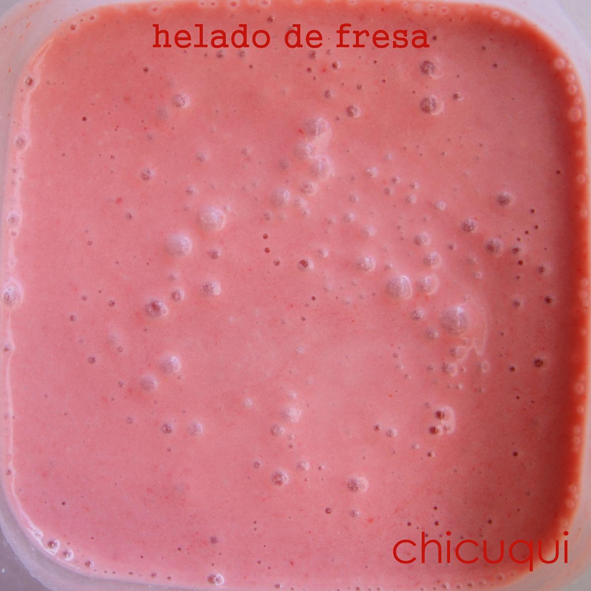 Receta de helado de fresa en galletas decoradas chicuqui.com