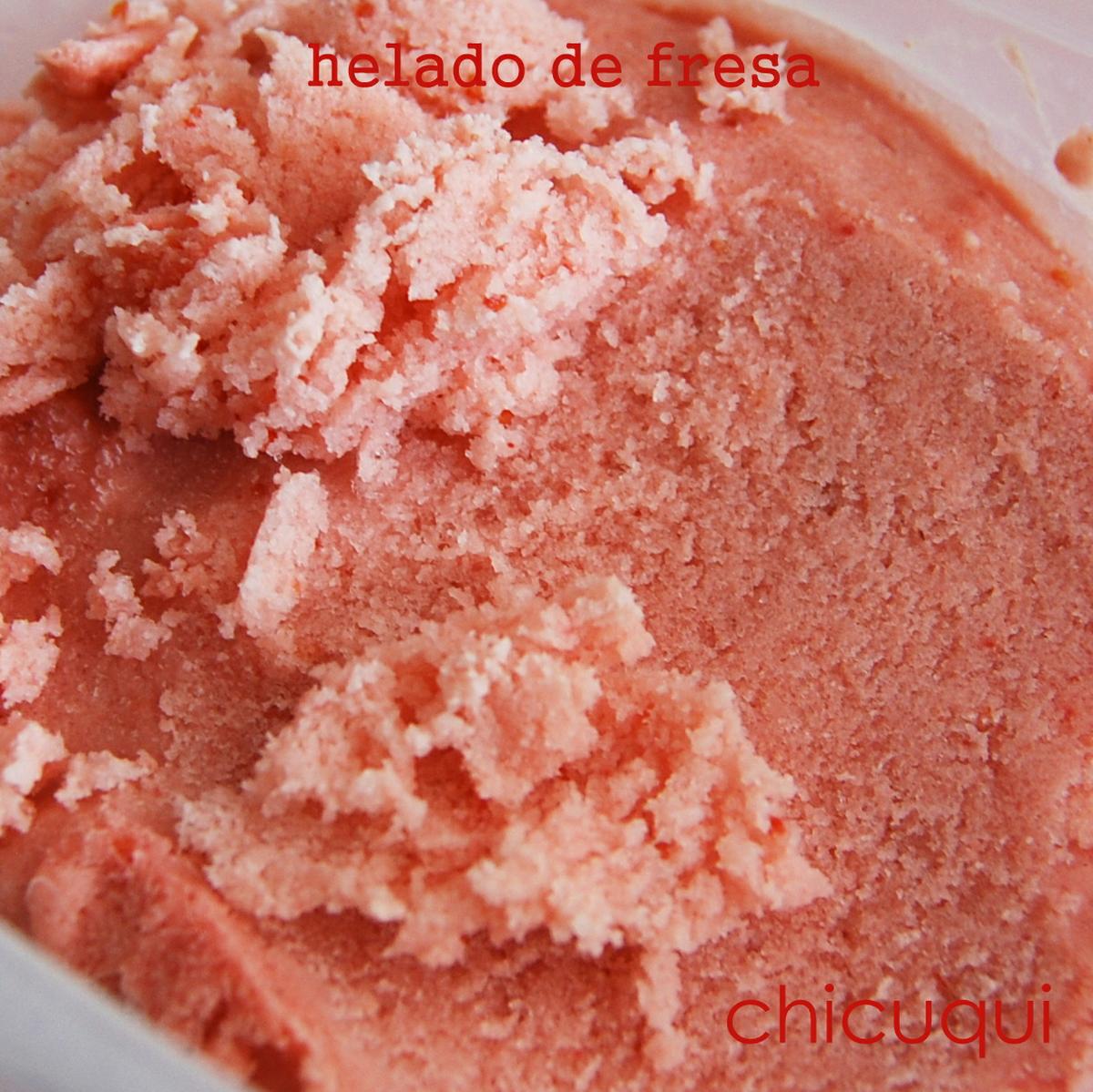 Receta de helado de fresa en galletas decoradas chicuqui.com