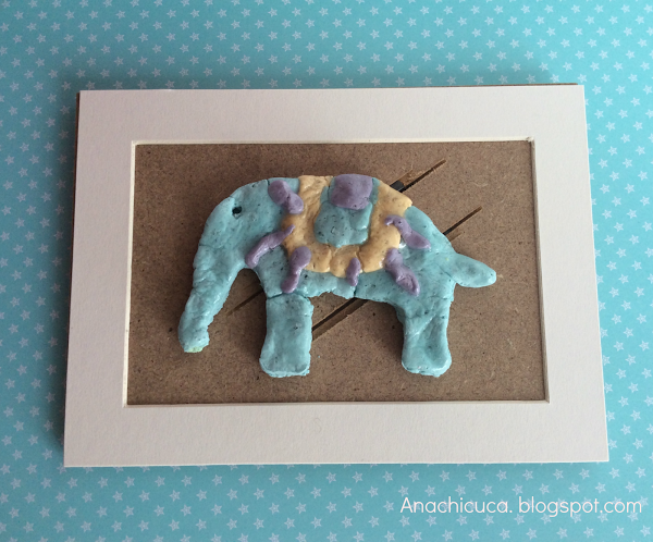 Figuras con plastilina casera - elefante