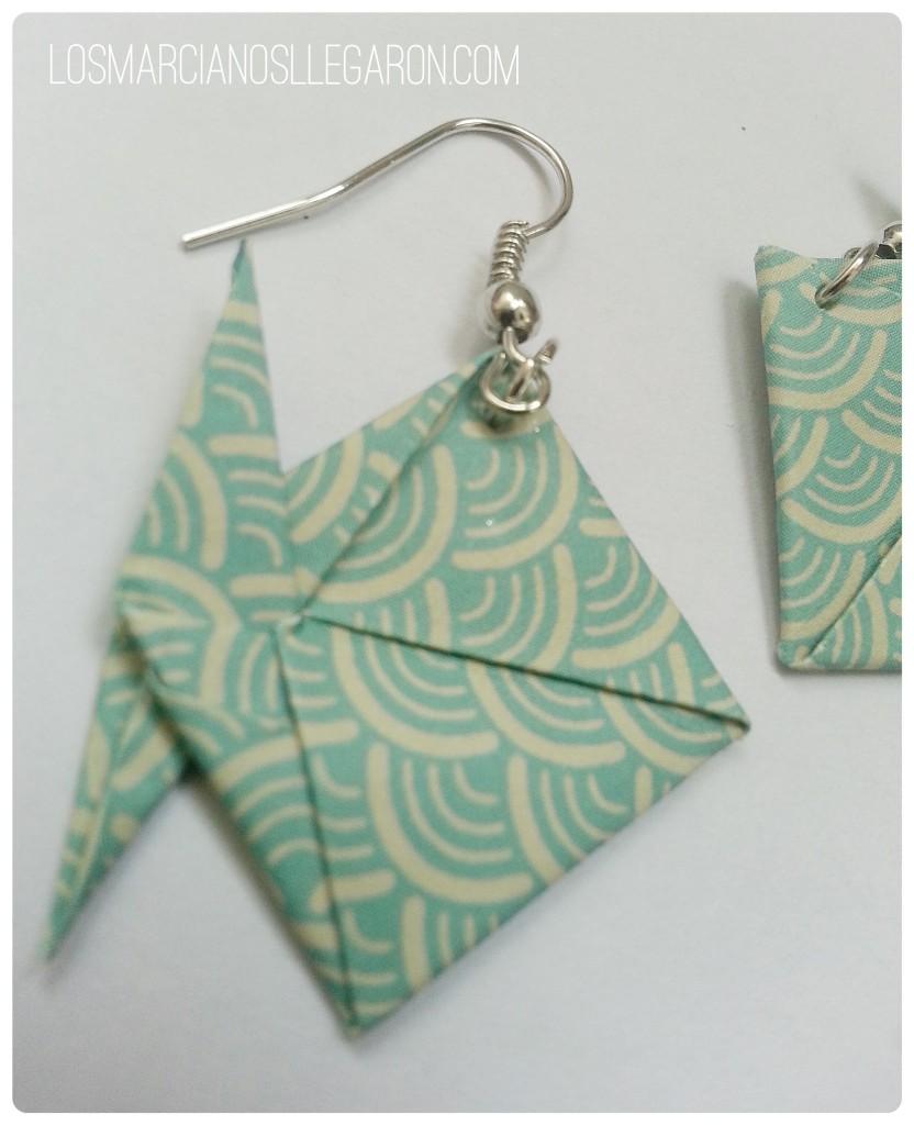 Aretes con origami
