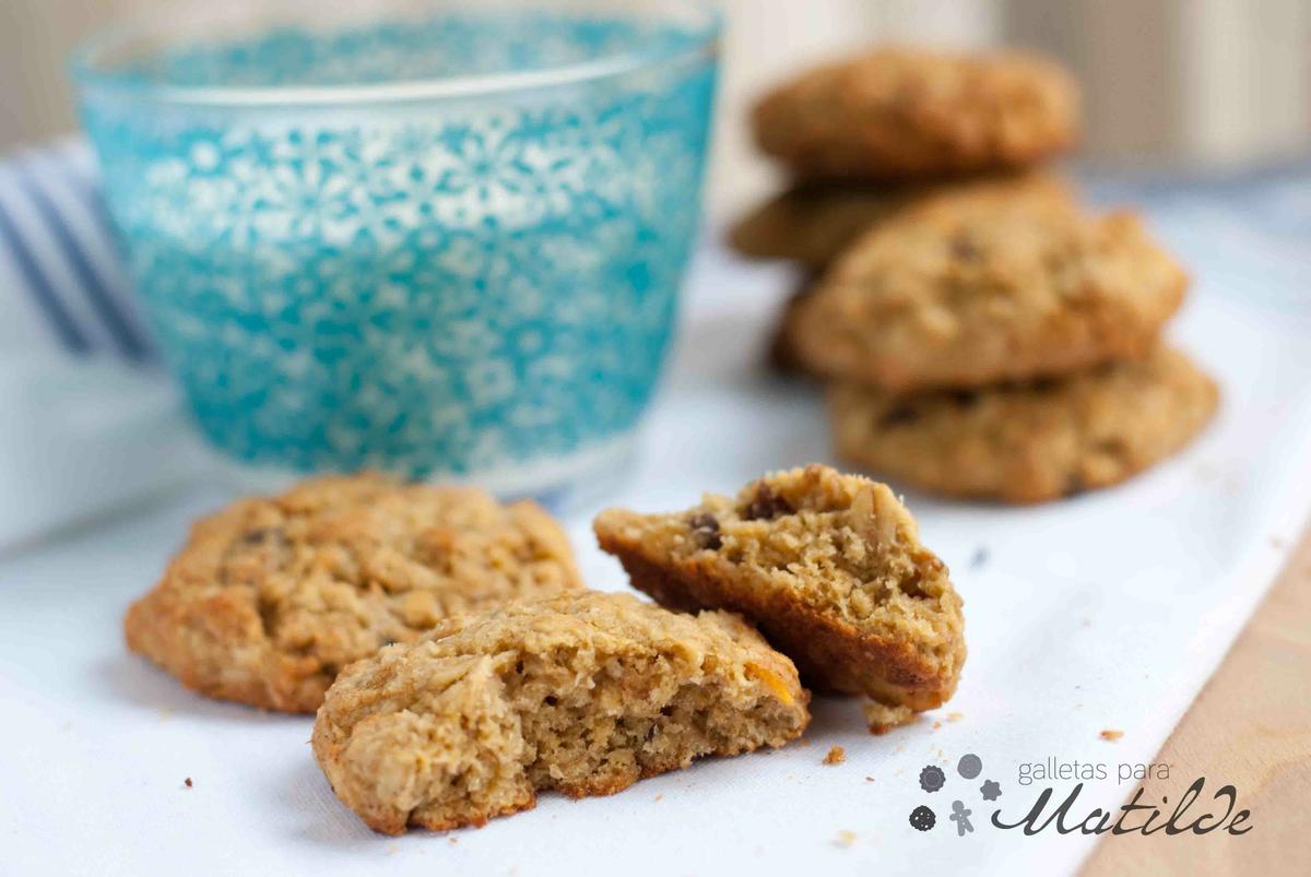 Galletas de avena, coco y yogurt de vainilla