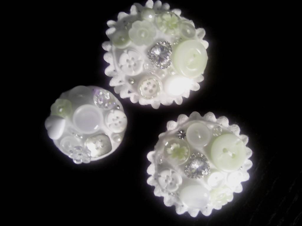 Ramo de novia de botones elaborado por Blanca Blanco