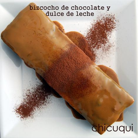 Receta de bizcocho de chocolate y dulce de leche en galletas decoradas chicuqui.com