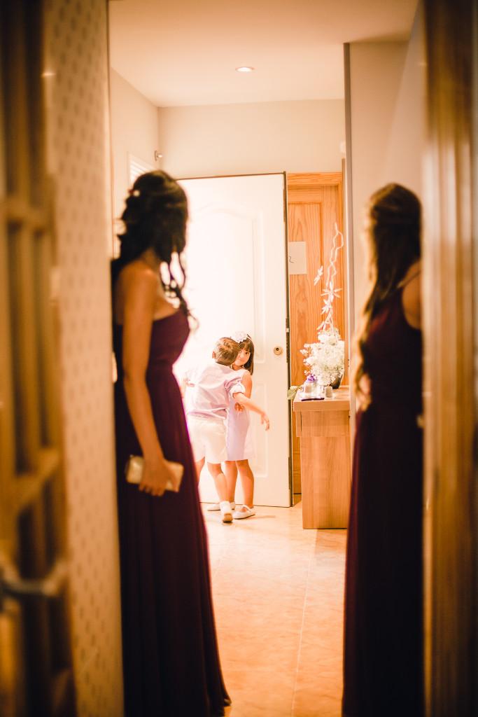 Parte del cortejo esperando