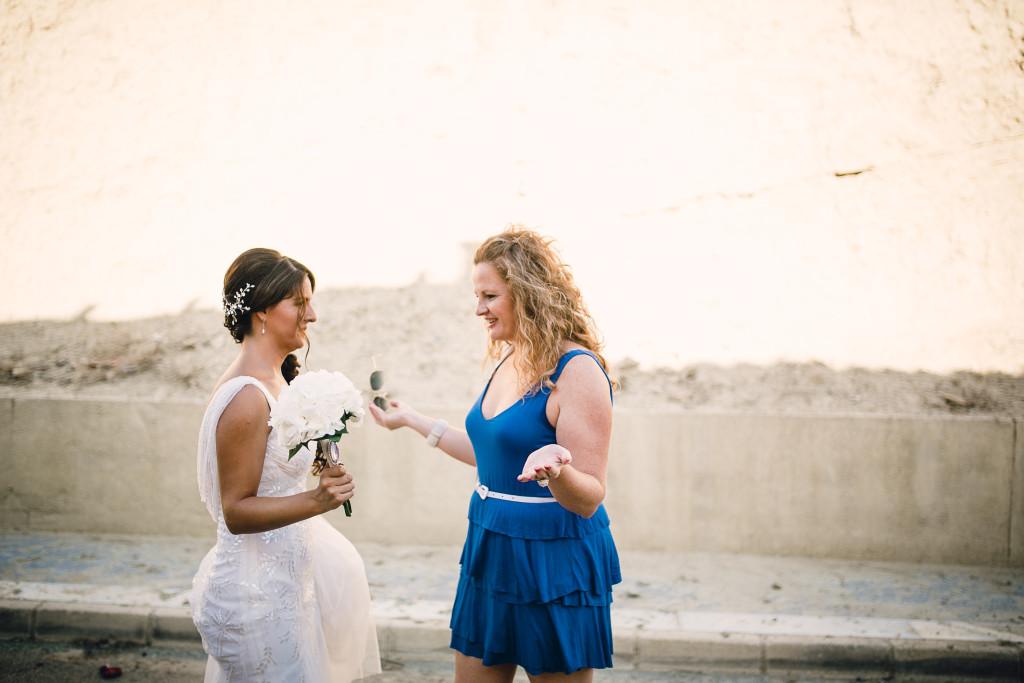 Amigas de la infancia que vinieron a verme.