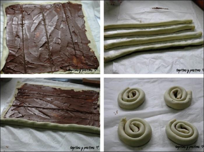 Ensaimadas-de-hojaldre-y-nutella-paso-a-paso