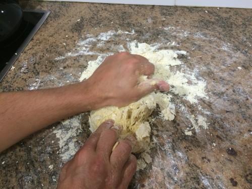 Amasando la pasta 