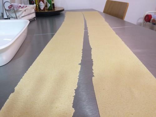 Las placas de pasta ya listas