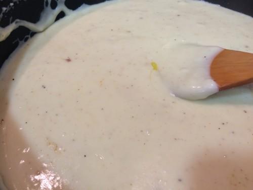 Preparando la bechamel