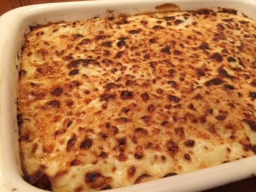 La deliciosa lasaña doradita y crujiente