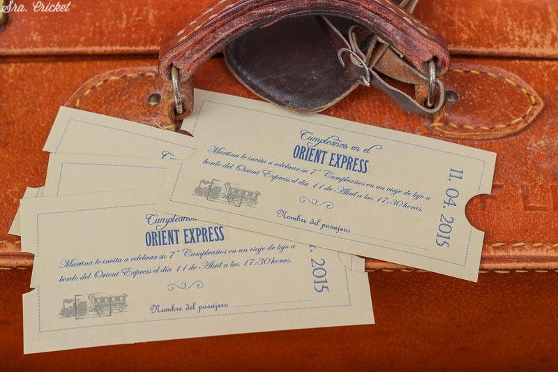 invitacion ticket orient express