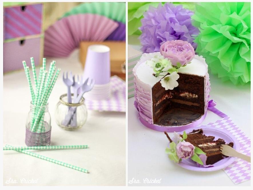 pajitas mentas y lila