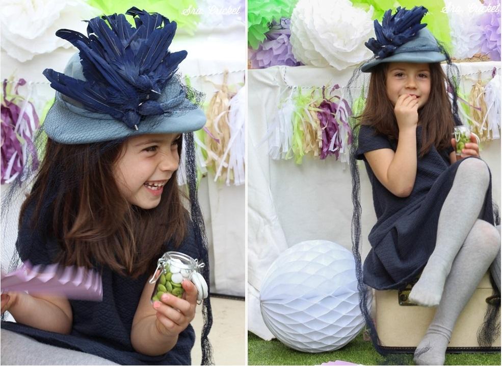 niña con sombrero