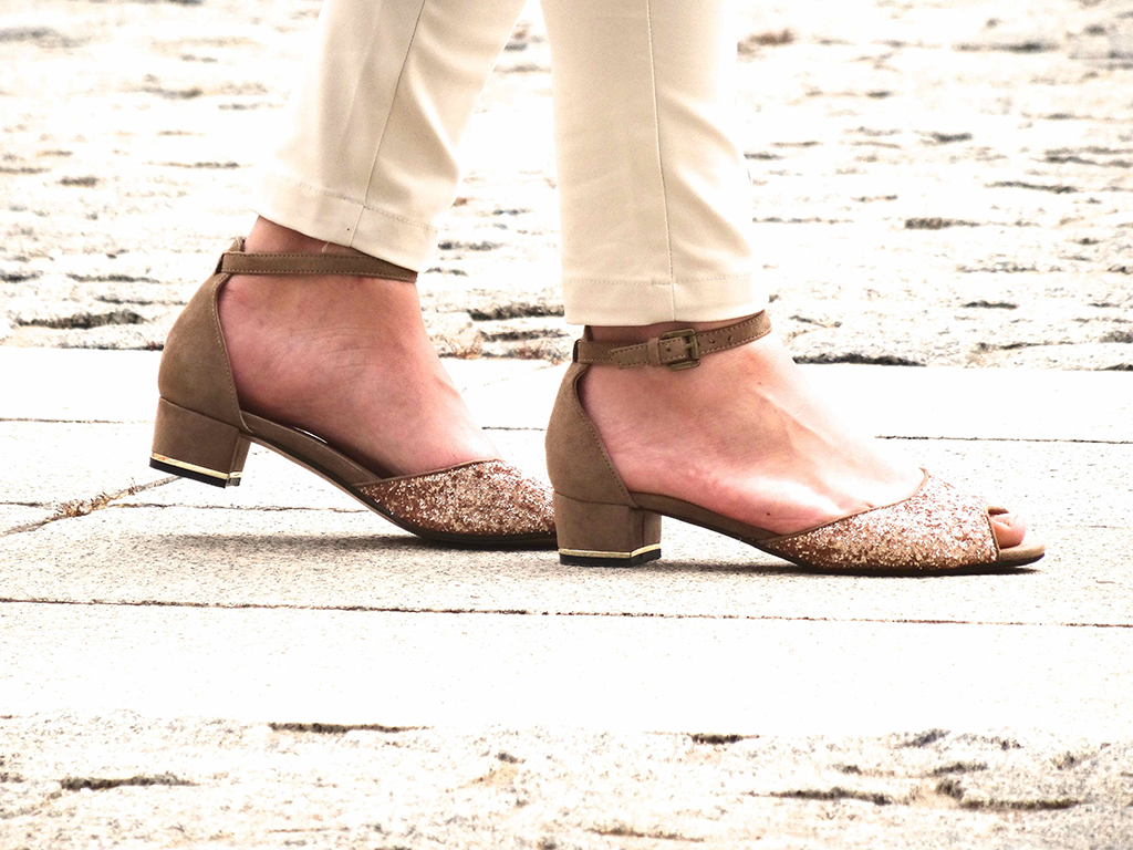 sandalias glitter moda blog looks