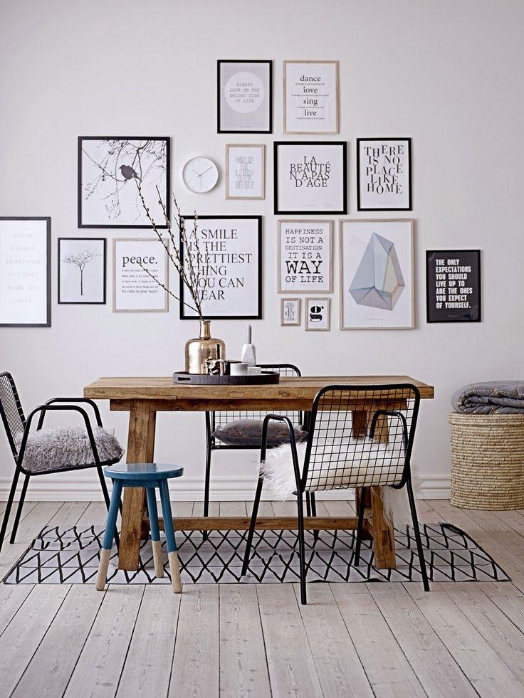 Tendencias de Estilo Escandinavo 2015 Gallery Walls