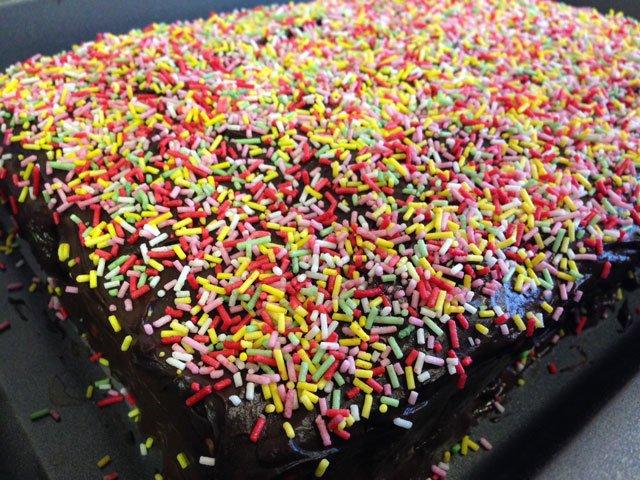 tarta de galletas y chocolate