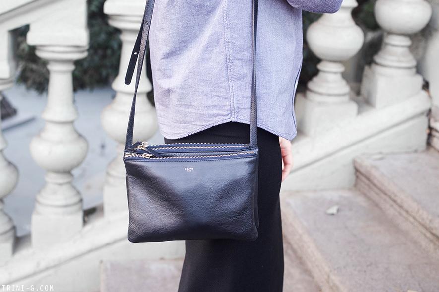 Trini | Isabel Marant midi skirt A.P.C classic shirt