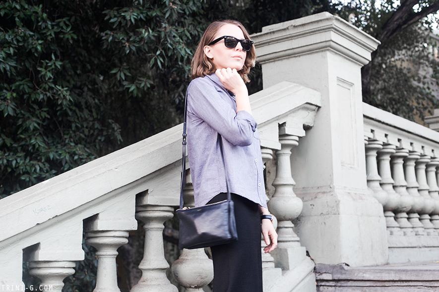 Trini | A.P.C classic shirt Céline trio bag