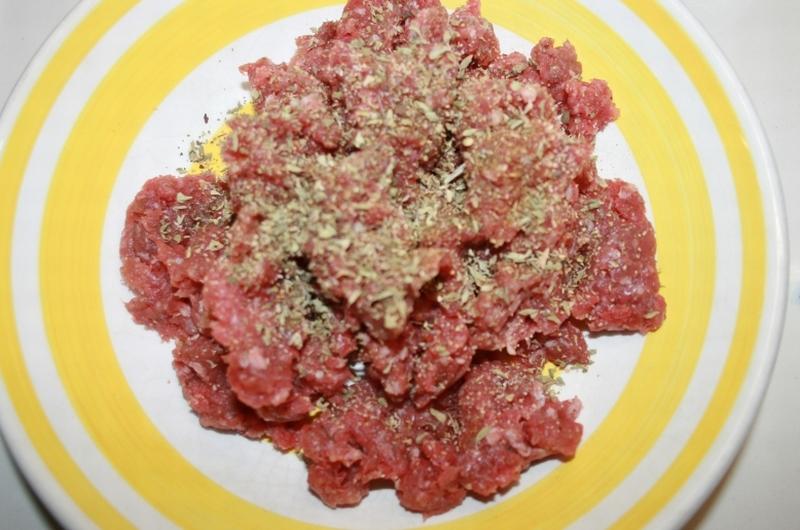 02. Carne picada y especias para el Pastel de verduras fit