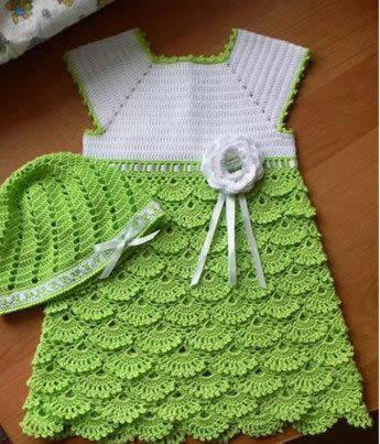 patron crochet vestidito bebe